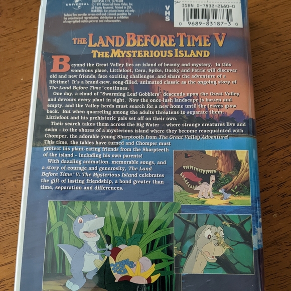 Universal | Media | Land Before Time 5 The Mysterious Island Vhs | Poshmark